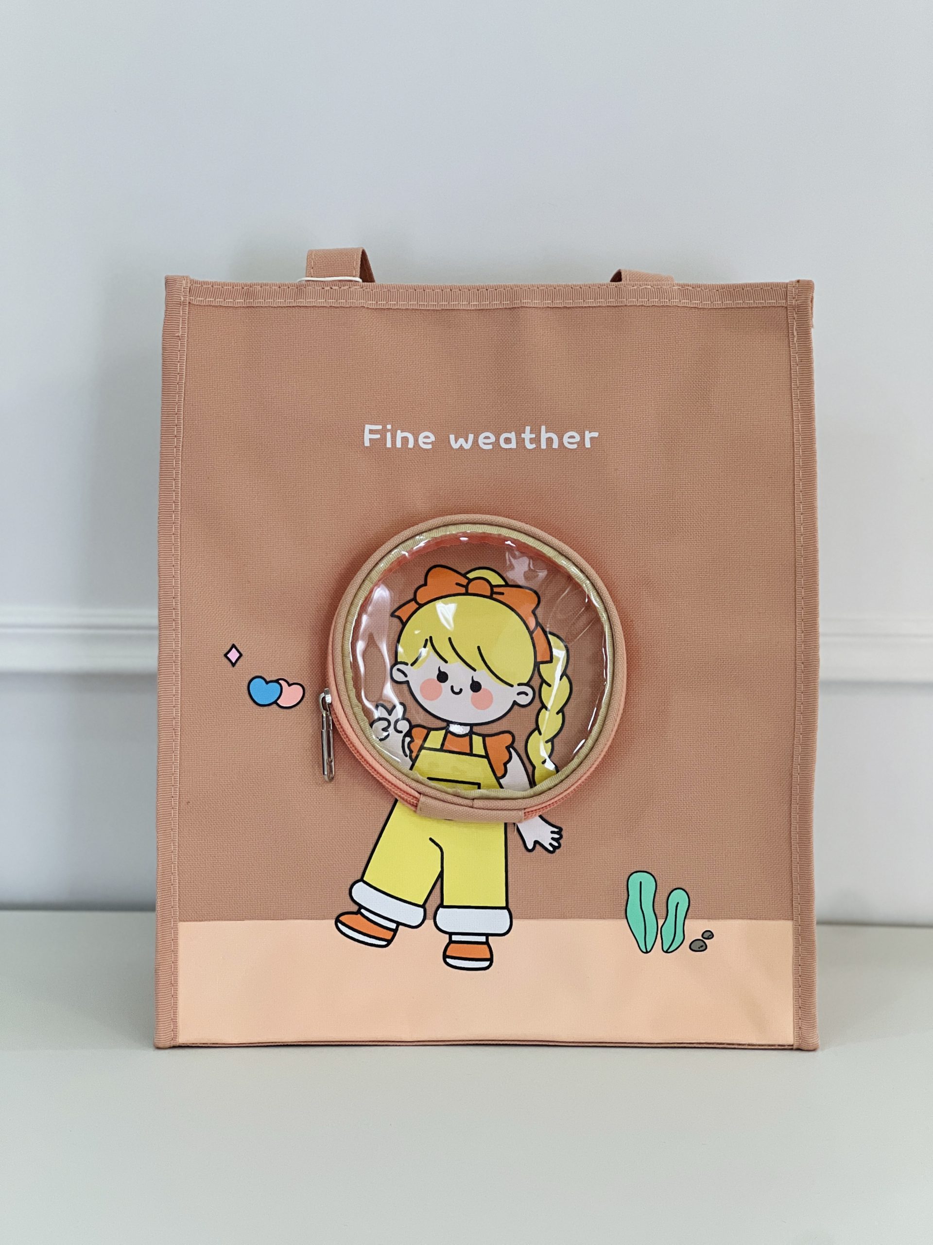 بگ طرح دختر جلو جیب دار کد 1112 - تصویر 4